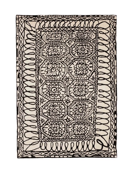 Nanimarquina Black on White Estambul Rug 200x300 cm