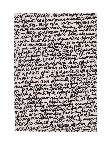 Nanimarquina Black on White Manuscrit Tappeto 170x240 cm