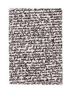 Nanimarquina Black on White Manuscrit Rug 250x350 cm