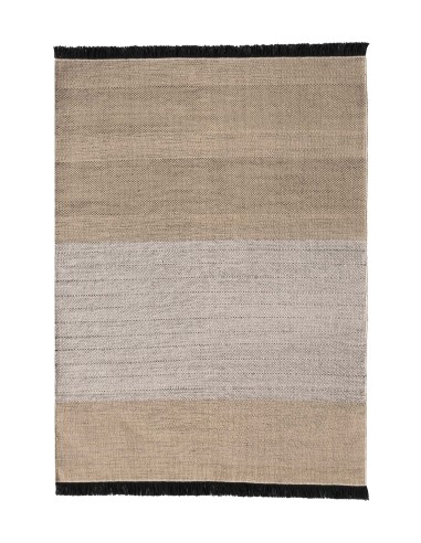 Nanimarquina Tres Outdoor Stripes Black Rug 170x240 cm