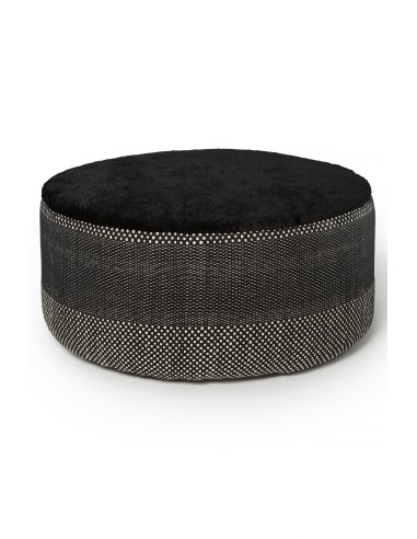 Nanimarquina Tres Persian Pouf L Black 90x90x40  cm