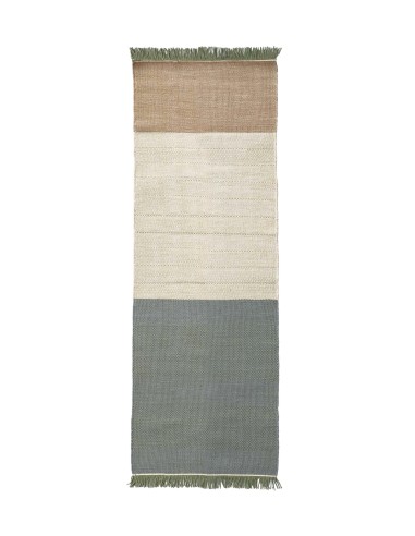 Nanimarquina Tres Stripes Runner L Tappeto Salvia 80x240  cm