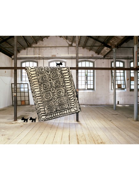 Nanimarquina Black on White Estambul Tappeto 170x255 cm