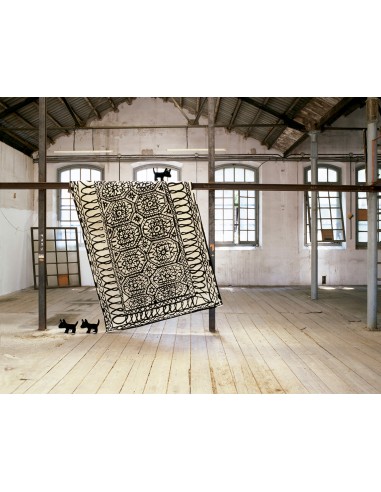 Nanimarquina Black on White Estambul Tappeto 200x300 cm