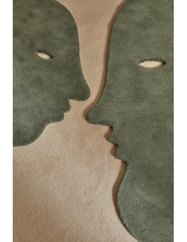 Nanimarquina Talk talk S Rug blueish green 85x95  cm