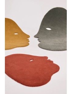 Nanimarquina Talk talk S Tappeto brick 85x95  cm 2