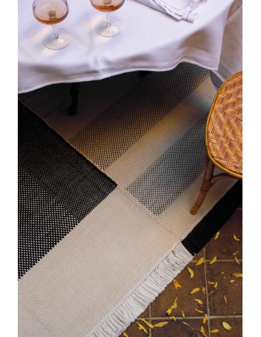 Nanimarquina Tres Outdoor Rug Black 300x400  cm