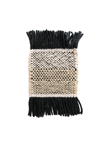 Nanimarquina Tres Outdoor Stripes Black Rug 170x240 cm