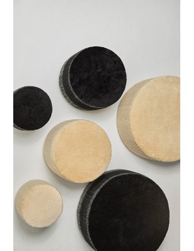 Nanimarquina Tres Persian Pouf L Black 90x90x40  cm