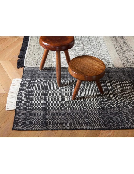 Nanimarquina Tres Rug Black 200x300  cm