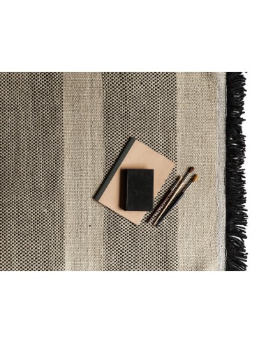 Nanimarquina Tres Stripes Tappeto Black 170x240  cm
