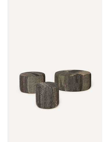 Nanimarquina Wabisabi Pouf S Anthracite 40x40x43  cm